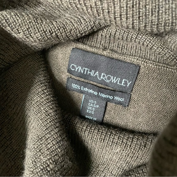 Cynthia Rowley Extrafine Merino Wool cowl neck sweater - Picture 4 of 4